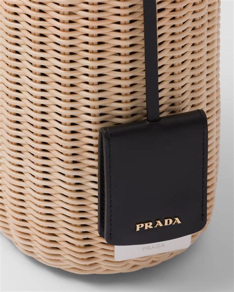 prada candy bag bucket|prada wicker bucket bag.